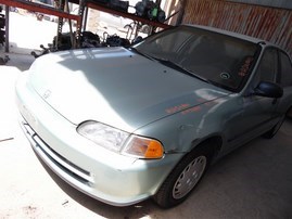 1993 Honda Civic LX Green Sedan 1.5L AT #A24942